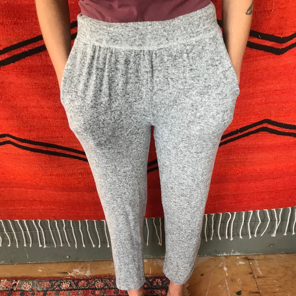 LA CERA womens grey lounge pants with pockets